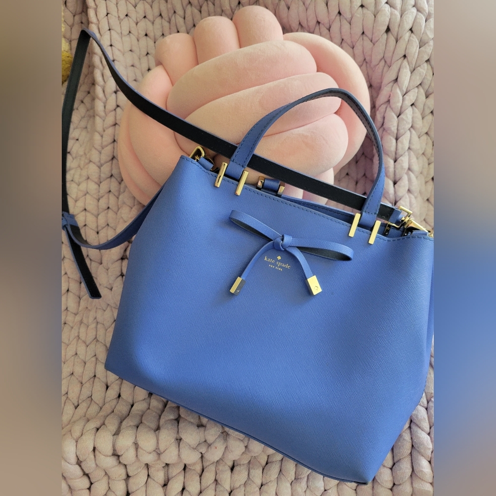 Kate Spade Cobalt Blue Crossbody Bag w Bow